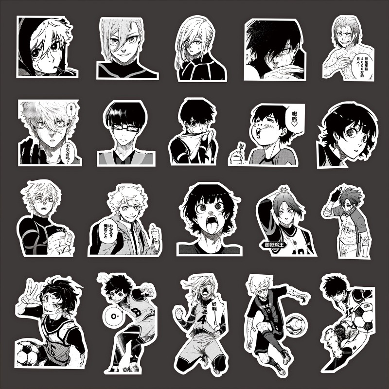 Phone Accessories Toys - 70 szt. Naklejki Anime Blue Lock,