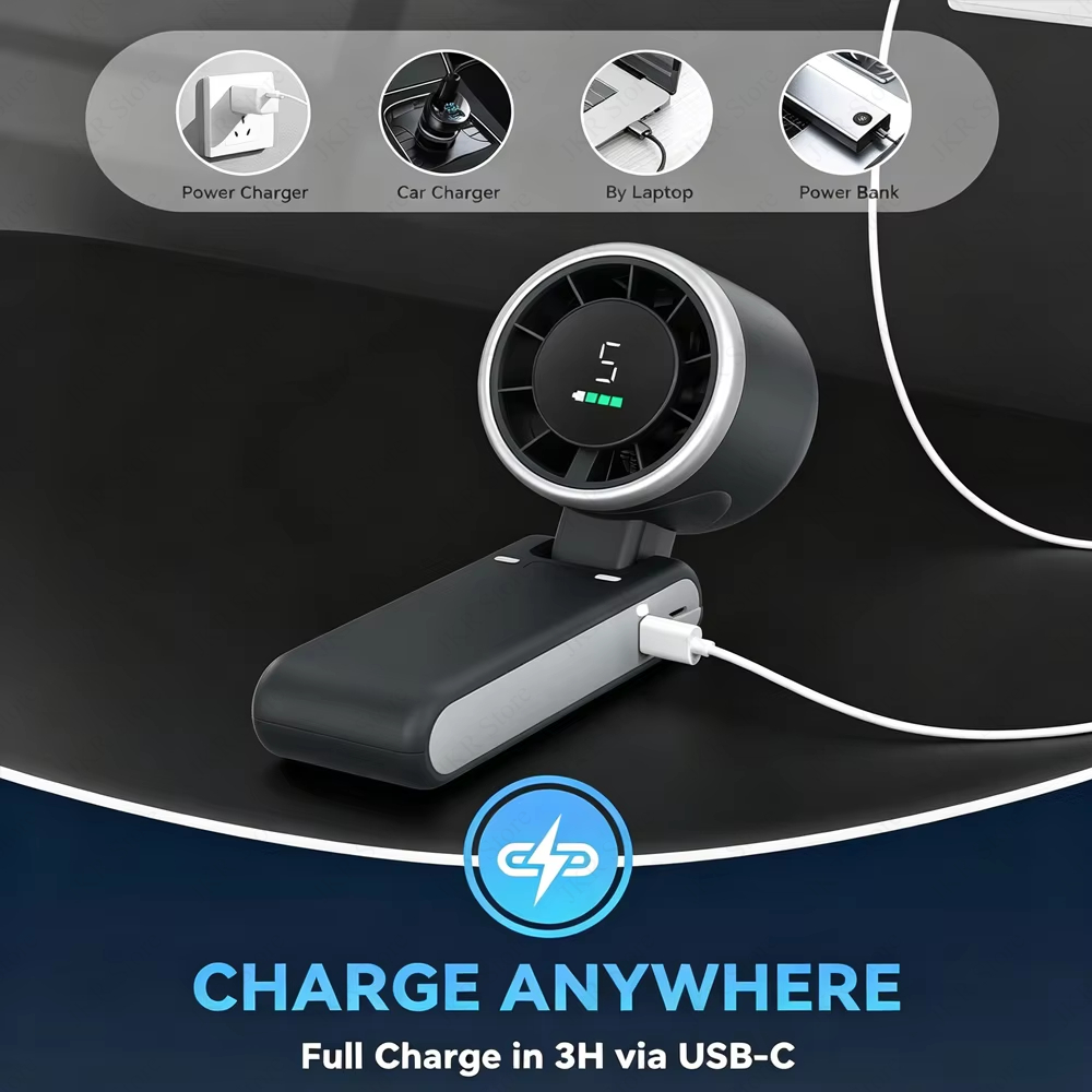 Phone Cooling Fan - Przenośny, składany mini wentylator ręczny z