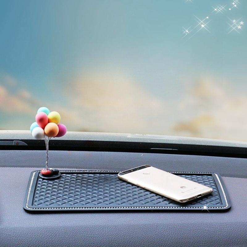 Phone Accessories For Your Car - Antypoślizgowa Mata Samochodowa z Diamentami, Podkładka