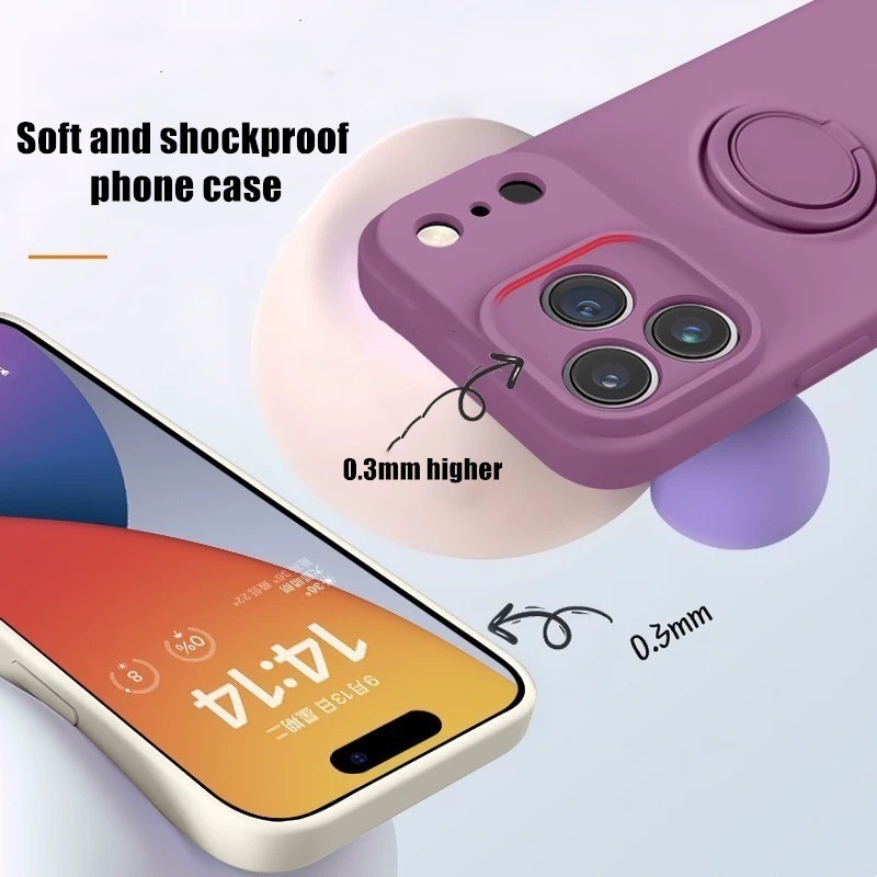 Etui na telefon z płynnego sil – Phone Accessories Ring Holder recenzja i cena