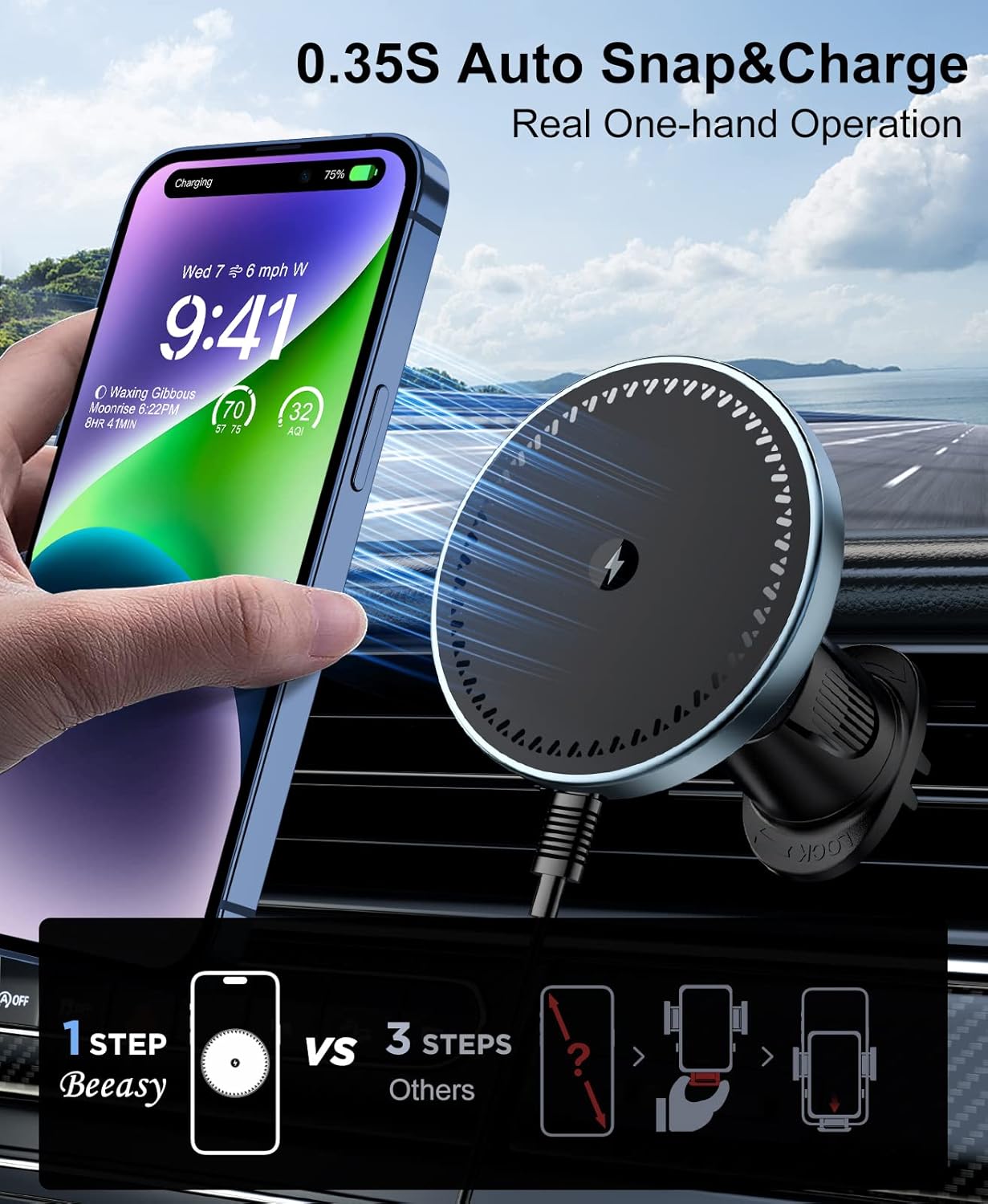 Magnetyczny uchwyt samochodowy – Phone Cooling Fan recenzja i cena